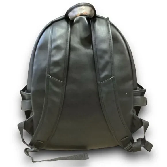 Miss Me Heather Ikat Embroidered Sequin Studded Black Faux Leather Backpack - Picture 2 of 12